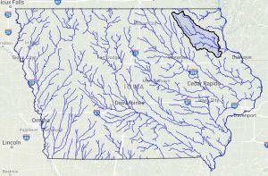 Map of the Turkey River