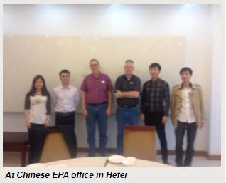 At Chinese EPA office in Hefei