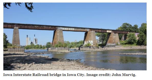 Iowa City train bridge