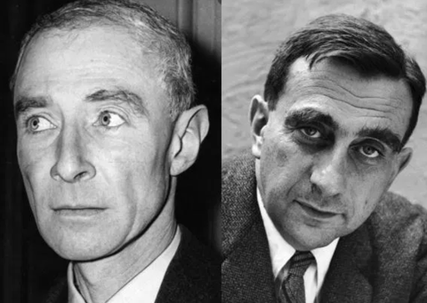 Photos of Oppenheimer and Teller