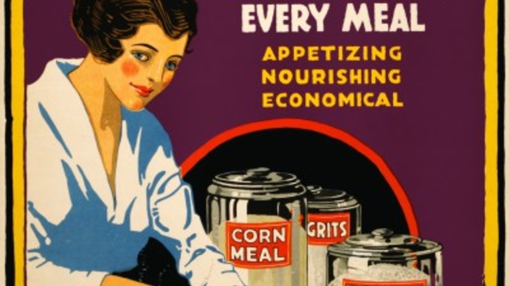 A poster about corn from 1918