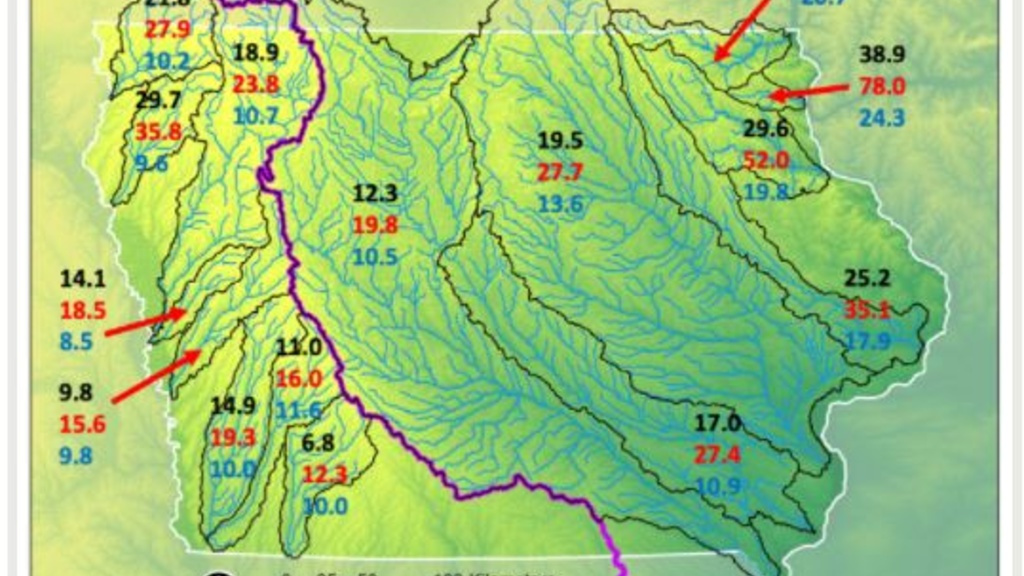 Iowa 2020 Nitrate loss interior basins